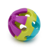 Jouet Hypeety balle plastique colorée avec cloche pour stimulation des oiseaux
