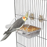 Hypeety mangeoire transparente pour petits oiseaux, vue claire des repas des oiseaux, pratique et hygiénique