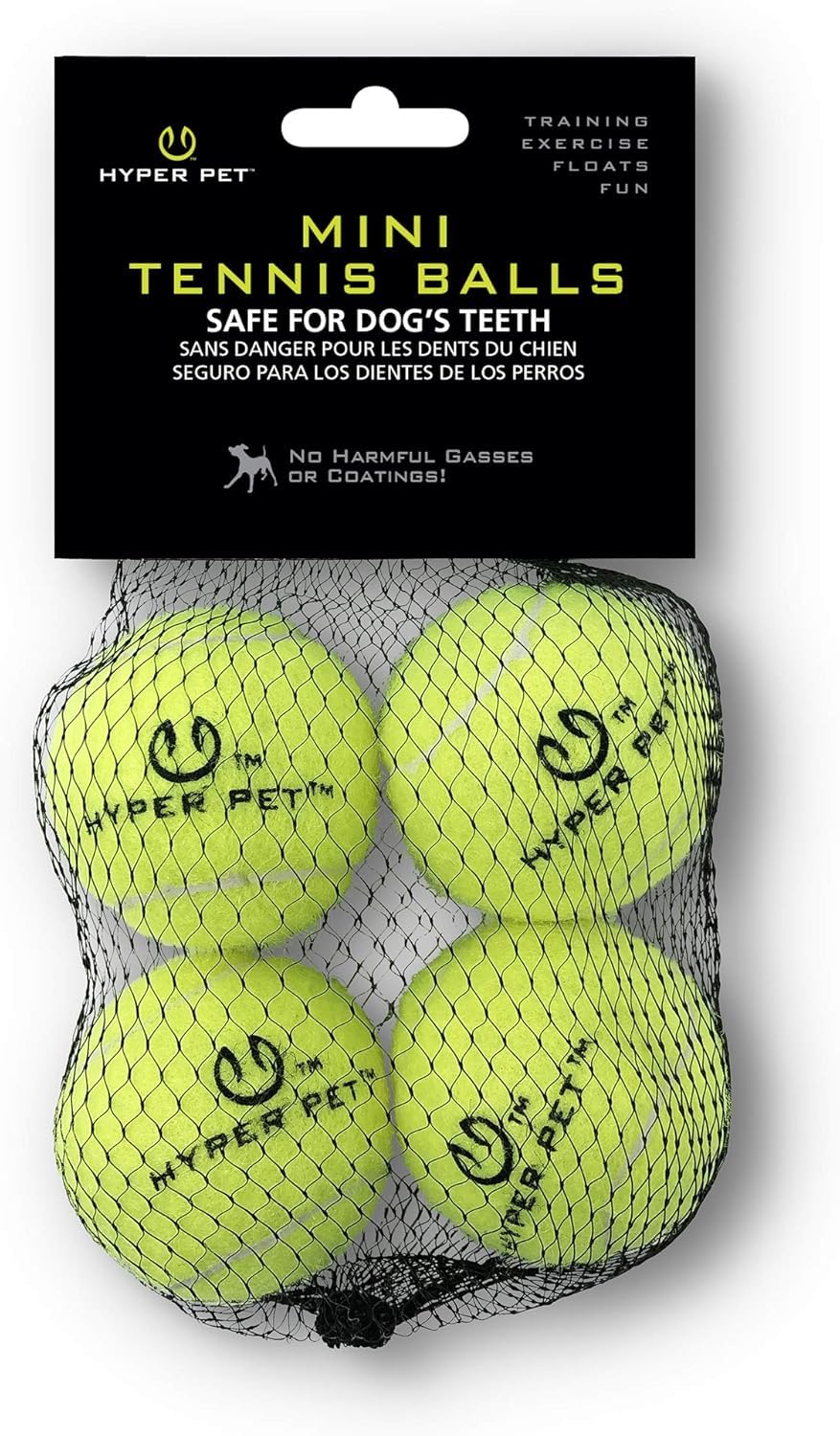 Hyper Pet MINI Balles de Tennis vertes, faciles à repérer pour l’entraînement.