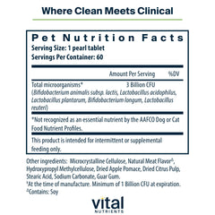 Hyperbiotics Vital Nutrients Pro Pets – technologie de libération progressive pour une meilleure survie intestinale