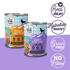 I AND LOVE AND YOU: Cluckin’ Good, poulet savoureux qui stimule l'appétit du chien.