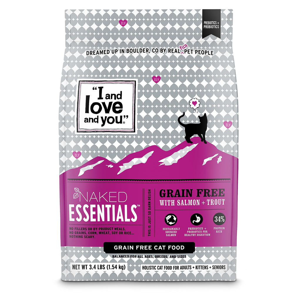 I and love and you Naked Essentials croquettes saumon-truite, riches en protéines pour l'énergie quotidienne.