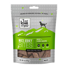 I and love and you Nice Jerky Bites au bœuf, bouchées tendres riches en protéines pour chiens actifs