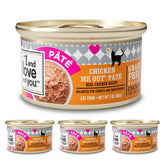 I AND LOVE AND YOU Pâté chat poulet – texture soyeuse et appétente.