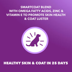 Oméga-3 et saumon dans la formule IAMS Skin Coat pour pelage brillant