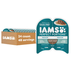 IAMS Perfect Portions barquettes separees pour portion facile et sans gaspillage.