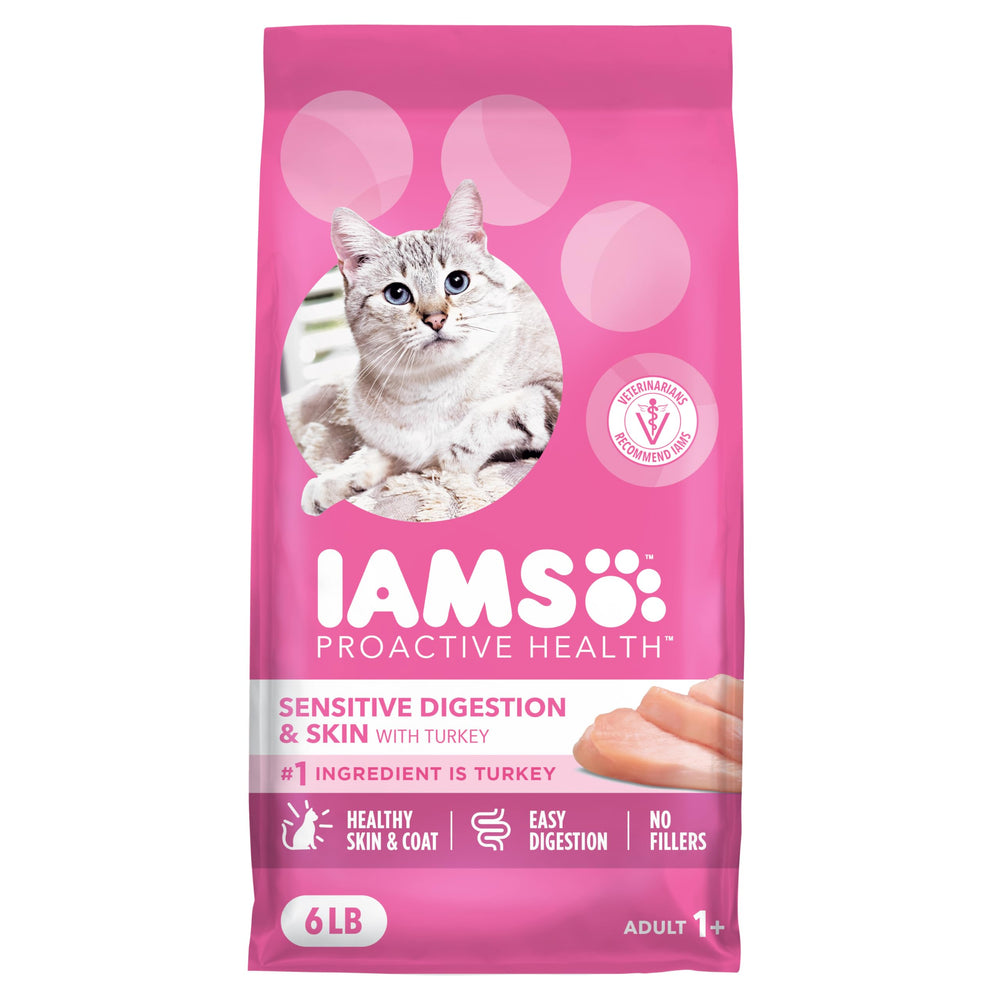 IAMS Proactive Health, sac d’alimentation sèche à la dinde réelle, bénéfice protéique.