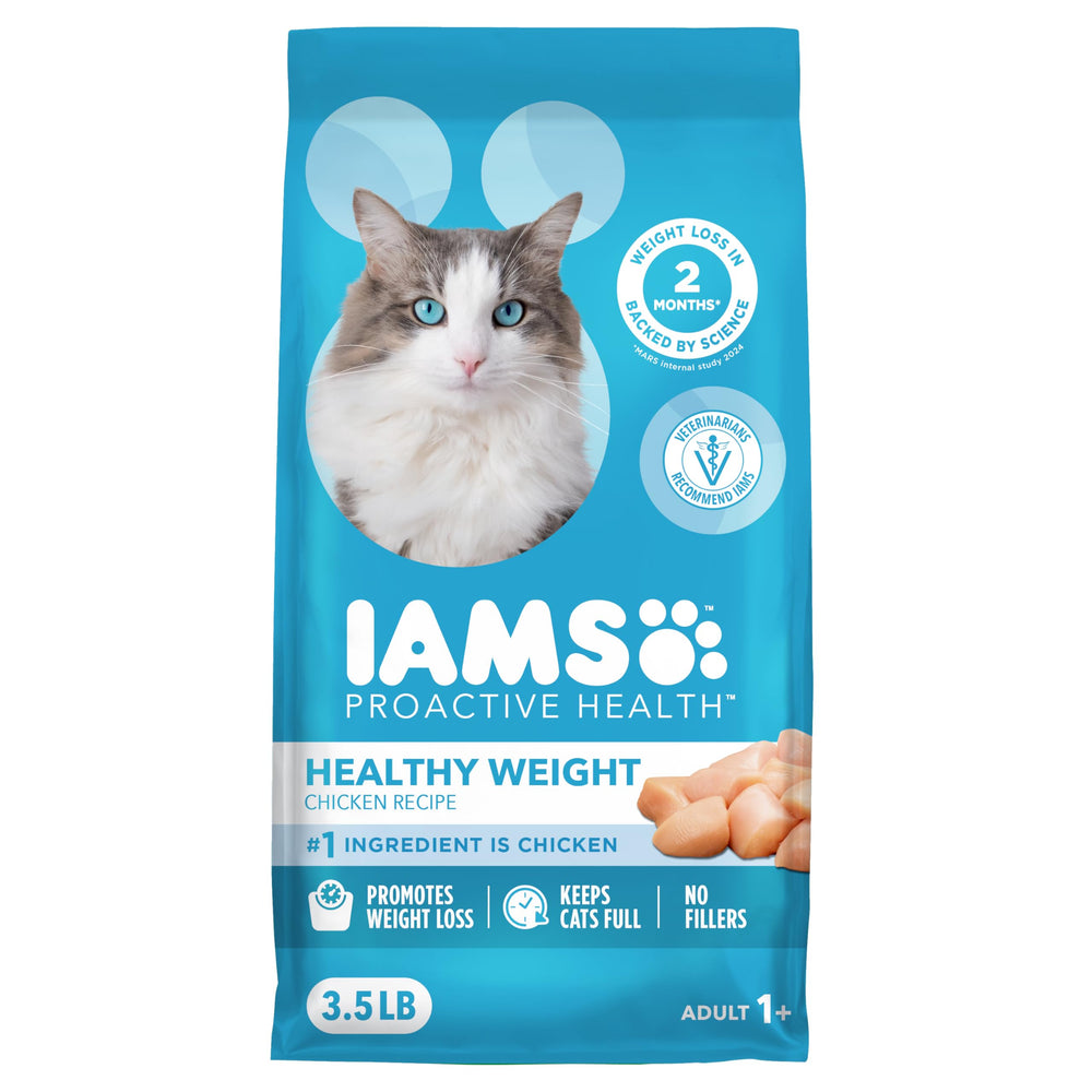 IAMS Proactive Health Chat—emballage 3,5 lb, alimentation sèche adaptée au chat adulte.