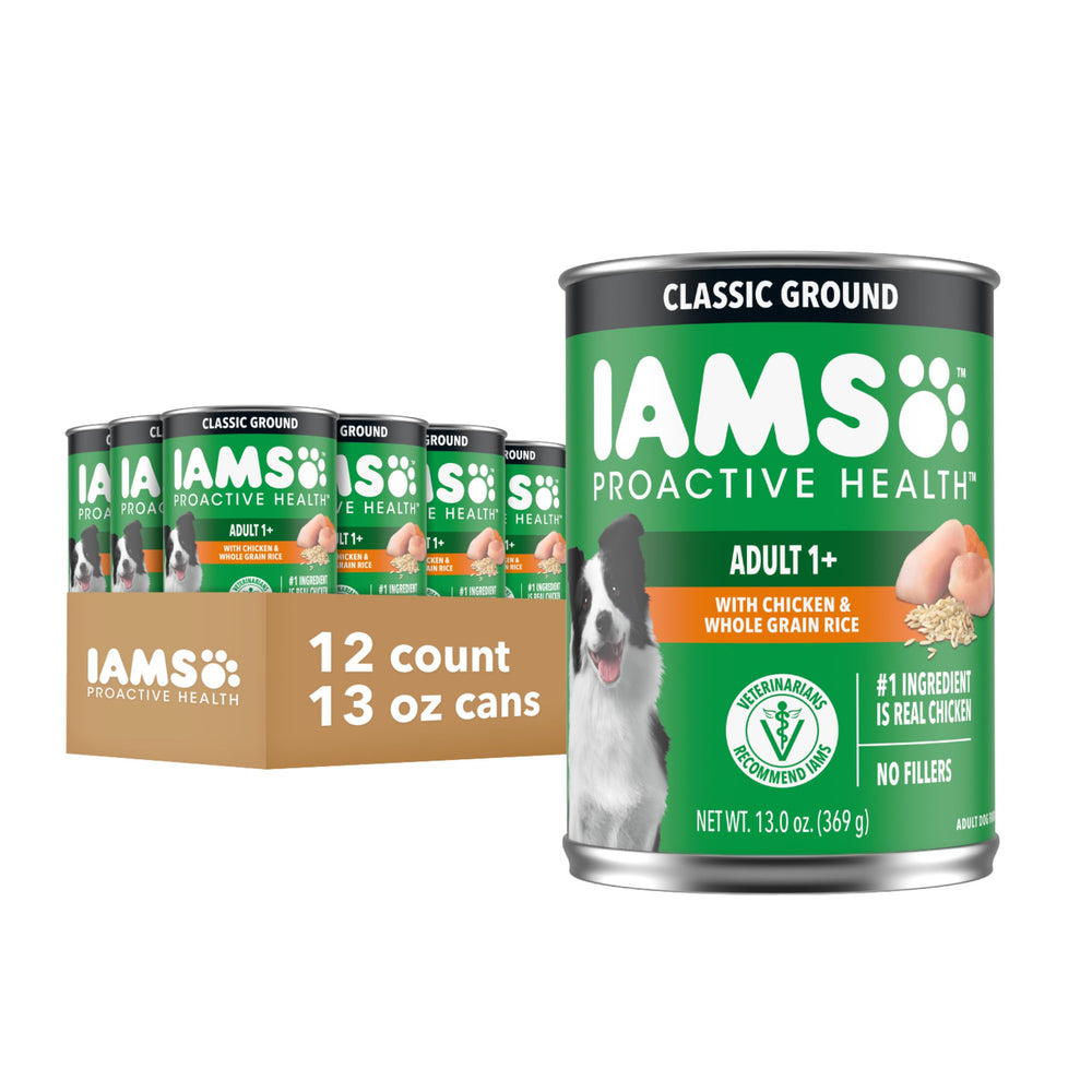 IAMS Proactive Health pour chien, conserve boeuf en sauce, protéine élevée pour muscles forts
