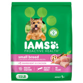 IAMS Proactive Health croquettes pour petits chiens, texture adaptée et goût apprécié.