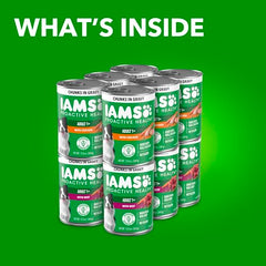 IAMS Proactive Health, morceaux de boeuf dans la sauce, soutien potentiel des muscles.