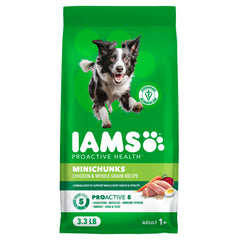 IAMS Proactive Health Minichunks: croquettes poulet riz pour chien adulte, énergie durable.