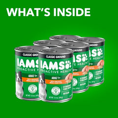 IAMS Proactive Health – morceaux de poulet en sauce, texture appétissante pour chien.