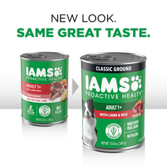 Pâté humide IAMS Proactive Health à l’agneau et riz, portion idéale