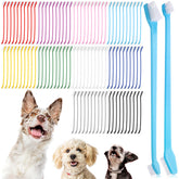IANFAN brosse-dents chien double tête et poignée longue pour zones difficiles.