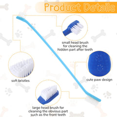 IANFAN brosse-dents chien tete-petite adaptée pour chiots et petites bouches.