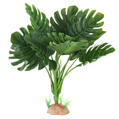 IBWell plante araignée artificielle pour terrarium offre abri et ombre pour gecko.