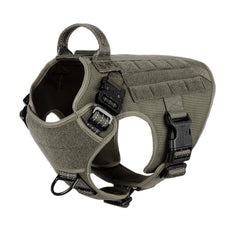 ICEFANG harnais tactique pour chien, vue face, confort et sécurité lors des promenades.