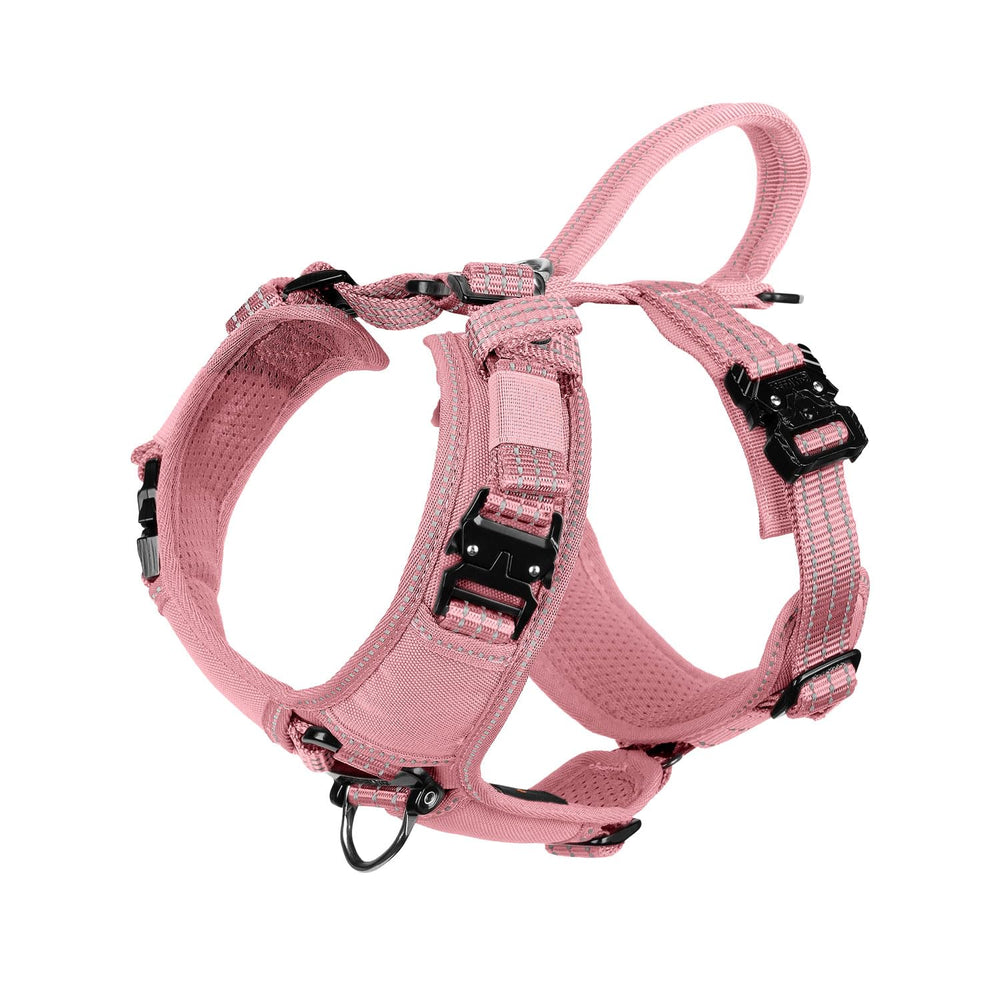 ICEFANG harnais chien X-Large avec boucles métalliques, sécurité renforcée.