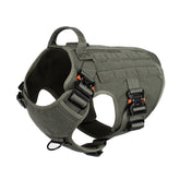 ICEFANG harnais tactique pour chien avec boucles metalliques 4x securite renforcee lors des sorties.