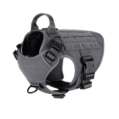 ICEFANG harnais tactique pour chien moyen – vue frontale, ajustement et confort optimisés