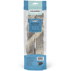 Icelandic+ Bâton dentaire enveloppé à la main, peau de cod, 10 pouces.