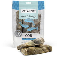 Icelandic+ batonnet peau morue 5 pouces, texture durable et protéines naturelles.
