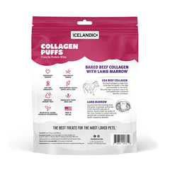 Texture croustillante des Collagen Puffs Icelandic+ pour récompenser le chien