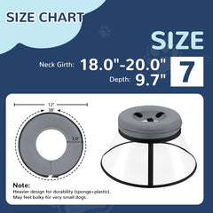 ICOYEA Donut Chien – vue claire sans obstruer la perception.
