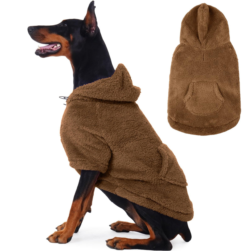 IDOMIK pull capuche chien en polaire douce et chaude