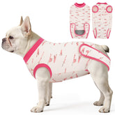 IDOMIK tenue de récupération pour chien femelle - vue avant, protège incision et confort.