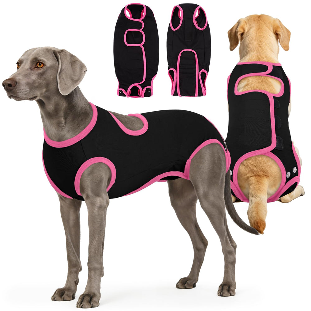 IDOMIK Vêtement récupération chien, douceur respirante pour confort post-chirurgie.