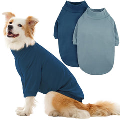 IECOii pull-chien-fleece 2pack bleu-gris, douceur et liberté de mouvement.
