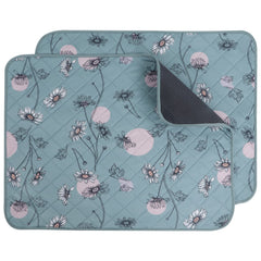 IEUUMLER Tapis chien lavable 24x18 vert Daisy, parfait pour l'entraînement à la propreté.