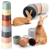 Iffitya gobelets emboitables lapins couleurs pour jeu interactif.