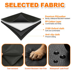 IJVAE housse coffre chien poches externes pour rangement.
