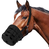 IKILEOGY Muzzle pâturage ventilé — vue frontale, respiration facile et confort.