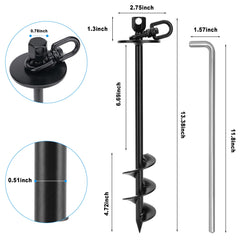 Pieu iklekione en acier inox 304 antirouille, résistant et durable.