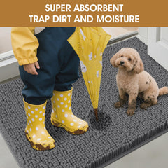 IM HOME Tapis dos antiderapant gris, reste en place