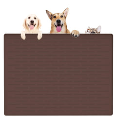 Ultibe 39.4 x 29.5 Large Silicone Pet Food Mat | Nonslip with Raised Edge