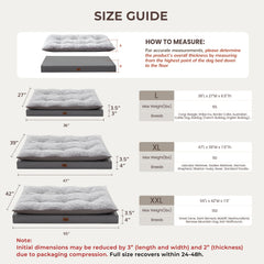 Warmrest — Lot de deux lits pour chien orthopédiques, imperméables et lavables (gris foncé)
