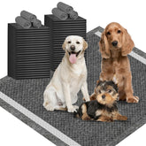IMMCUTE tapis xl 36x36 charbon actif, espace généreux et absorption rapide.