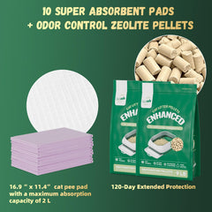 IMMCUTE zéolite litière pellets - contrôle des odeurs efficace dès l'ouverture.