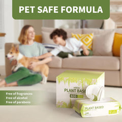 IMMHABI 400 lingettes nettoyage-pattes – absorbantes et douces pour chiens et chats.