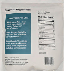 Poudre aromatisée naturelle Improve Equine au goût carotte menthe pour boire avec plaisir