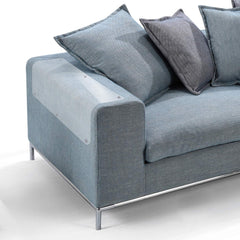 In hand protections-chaise-vinyle-transparent, protège les surfaces contre les griffes.