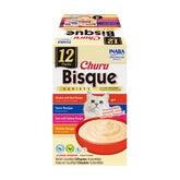 INABA Churu Bisque pour chats, poche crèmeuse prête à servir comme complément savoureux.