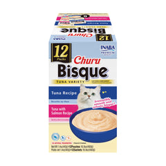 Inaba Churu Bisque pour chat, ouverture du sachet, expérience prête à servir.