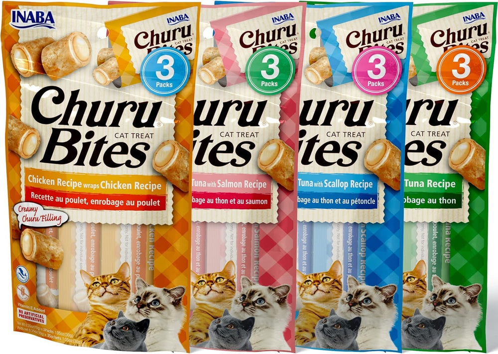 INABA Churu Bites chat poulet, centre crème, hydratation et plaisir