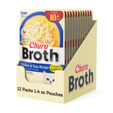 INABA Churu Broth Senior 10+ sachet, hydratation délicieuse pour chat âgé.